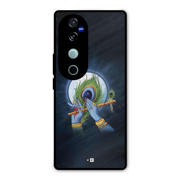 Lord Krishna Flute Metal Back Case for Vivo V40 Pro