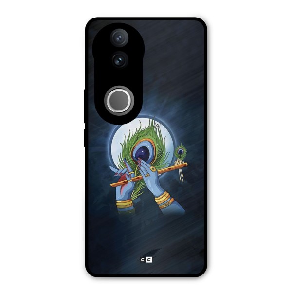 Lord Krishna Flute Metal Back Case for Vivo V50e