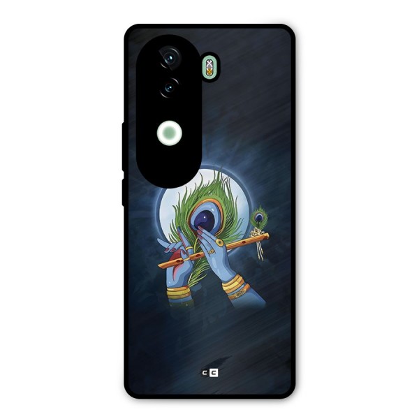 Lord Krishna Flute Metal Back Case for iQOO Z9s