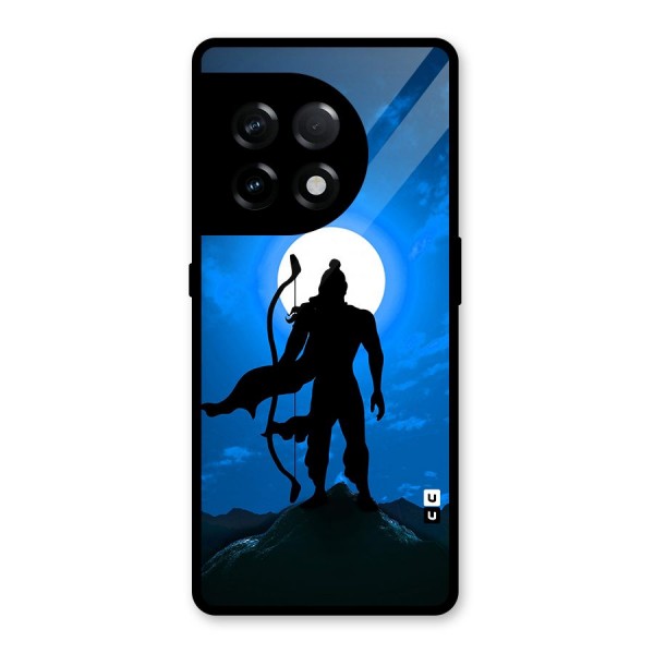 Lord Ram Illustration Glass Back Case for OnePlus 11R