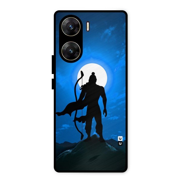 Lord Ram Illustration Metal Back Case for Vivo V29e