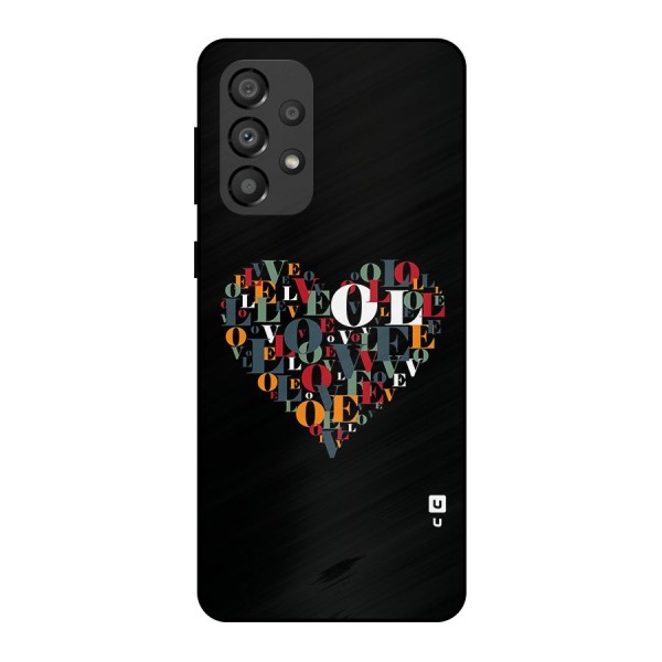 Love Abstract Heart Art Metal Back Case for Galaxy A33 5G