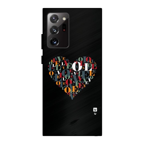 Love Abstract Heart Art Metal Back Case for Galaxy Note 20 Ultra