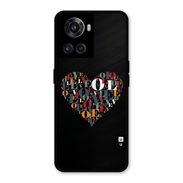 Love Abstract Heart Art Metal Back Case for OnePlus 10R
