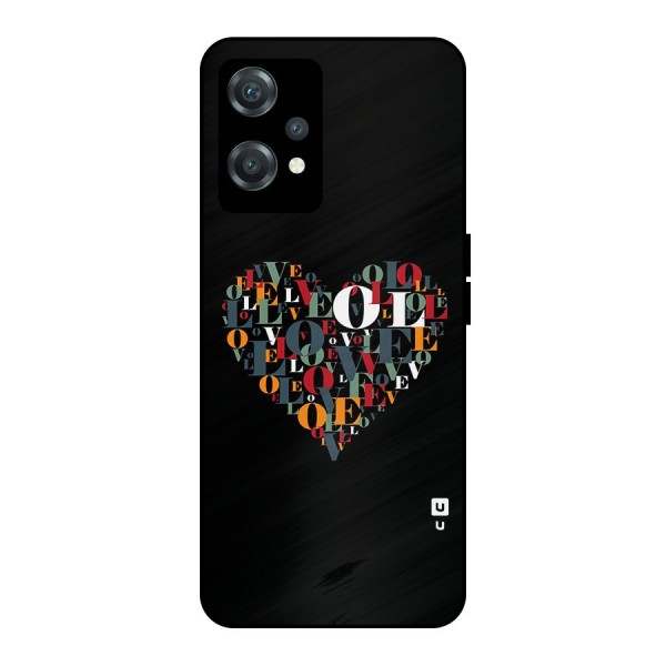 Love Abstract Heart Art Metal Back Case for OnePlus Nord CE 2 Lite 5G