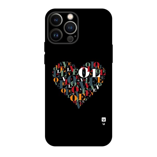 Love Abstract Heart Art Original Polycarbonate Back Case for iPhone 13 Pro Max