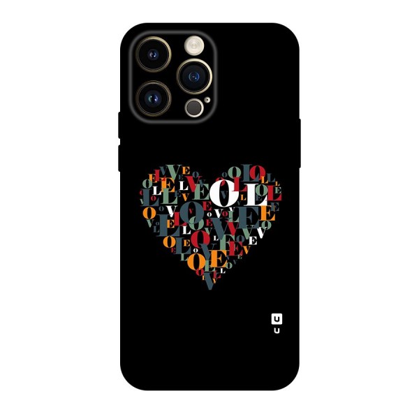 Love Abstract Heart Art Original Polycarbonate Back Case for iPhone 14 Pro Max