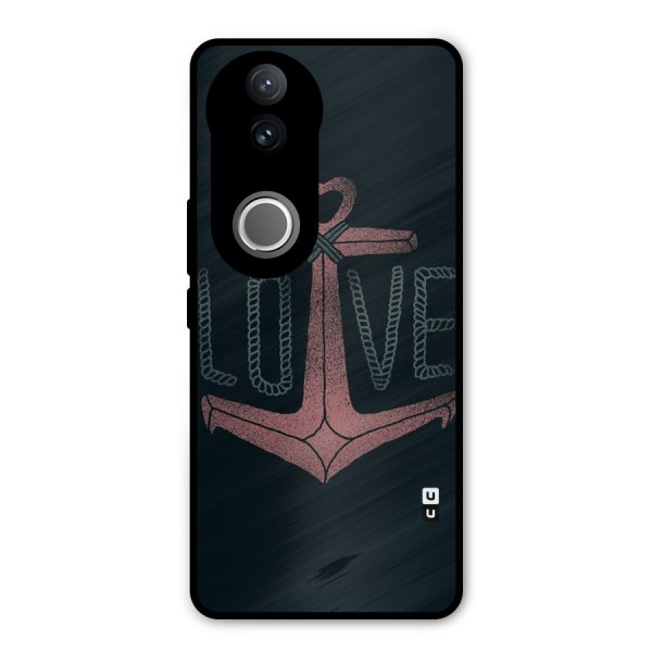Love Anchor Form Metal Back Case for Vivo V50e