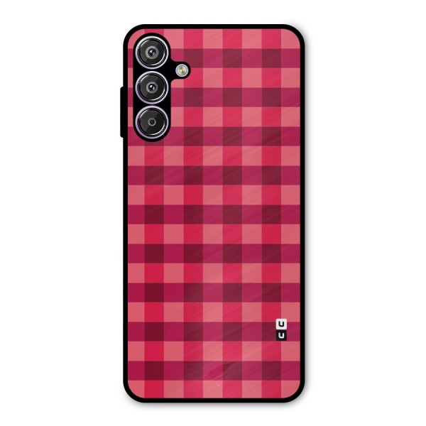 Love Checks Metal Back Case for Galaxy F15