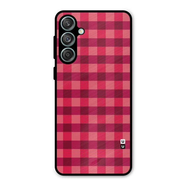 Love Checks Metal Back Case for Galaxy M55 5G