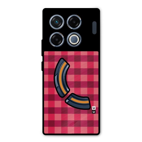 Love Checks Metal Back Case for Infinix GT 20 Pro