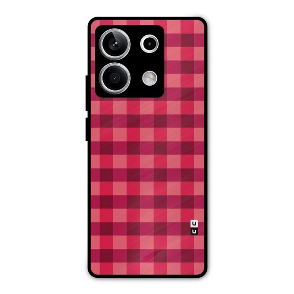 Love Checks Metal Back Case for Redmi Note 13 5G