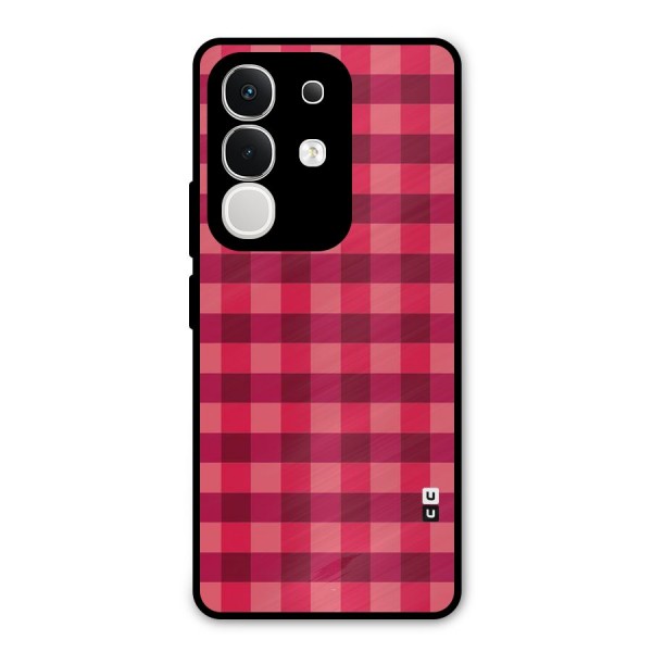 Love Checks Metal Back Case for iQOO Z10x