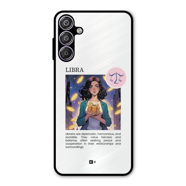 Love Libra Metal Back Case for Galaxy F15