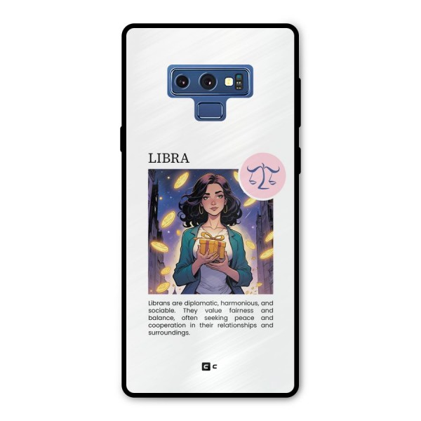 Love Libra Metal Back Case for Galaxy Note 9