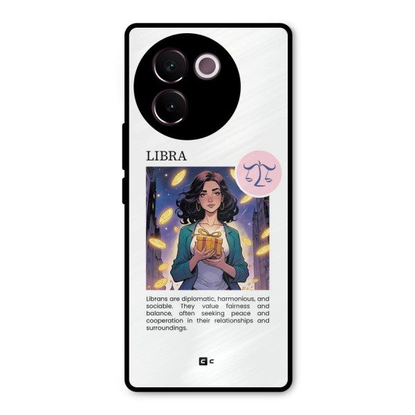 Love Libra Metal Back Case for Vivo V30e