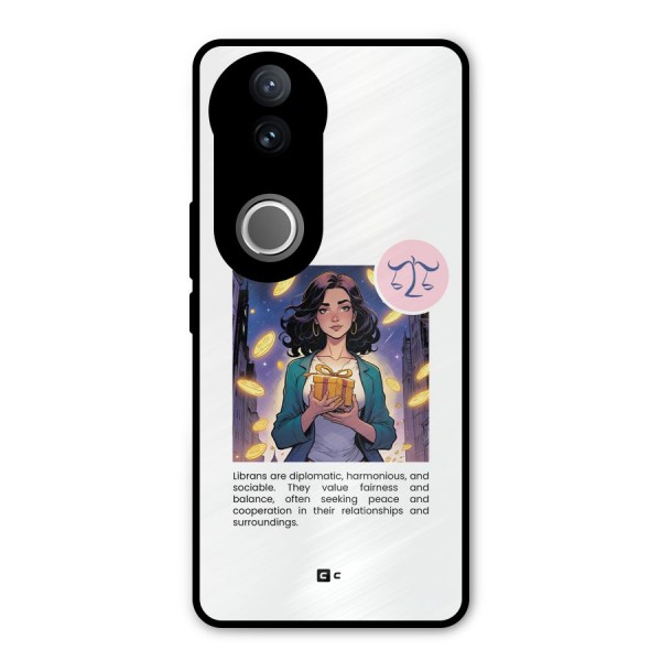 Love Libra Metal Back Case for Vivo V50e