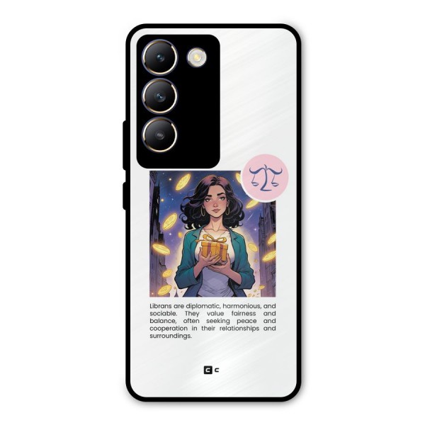 Love Libra Metal Back Case for Vivo Y200e