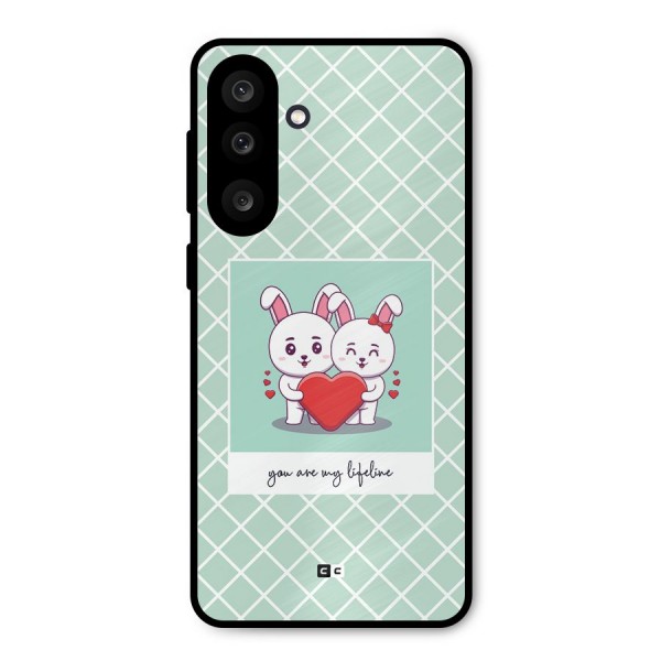 Love Lifeline Metal Back Case for Galaxy M56