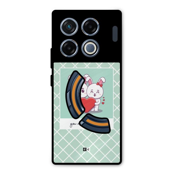 Love Lifeline Metal Back Case for Infinix GT 20 Pro