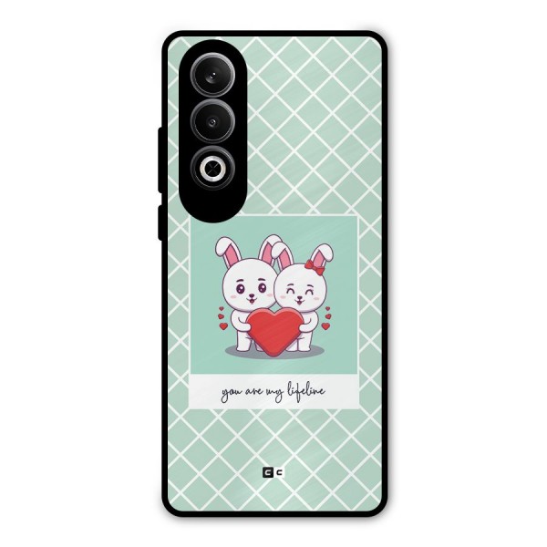 Love Lifeline Metal Back Case for OnePlus Nord CE4