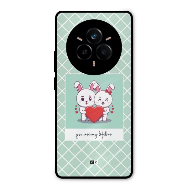 Love Lifeline Metal Back Case for Realme 14 Pro