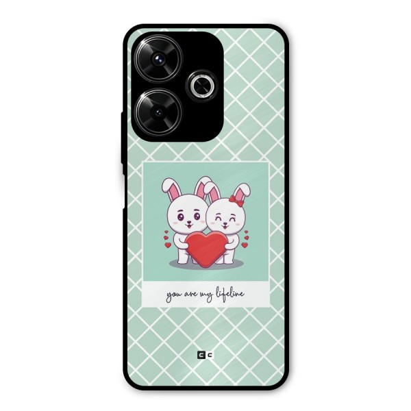 Love Lifeline Metal Back Case for Redmi 13 5G