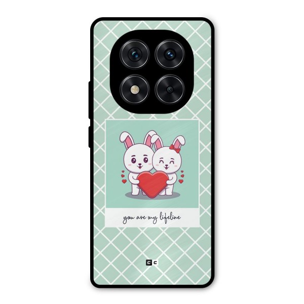 Love Lifeline Metal Back Case for Redmi Note 14 Pro 5G