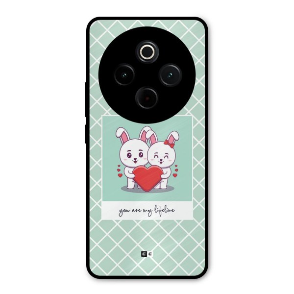 Love Lifeline Metal Back Case for iQOO Z10