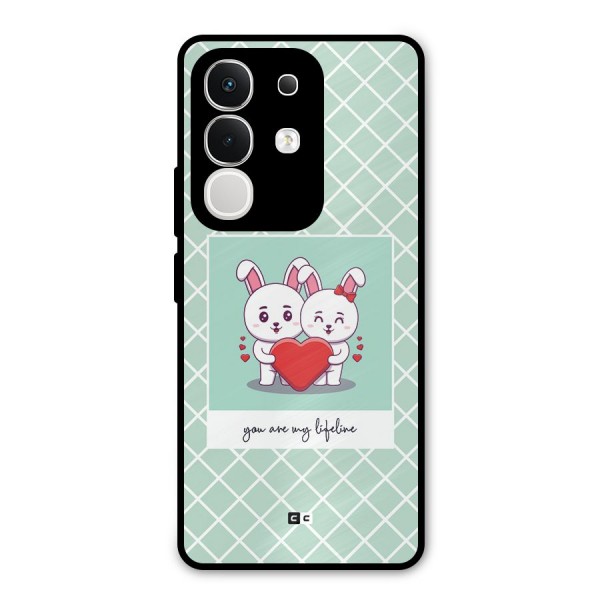 Love Lifeline Metal Back Case for iQOO Z10x