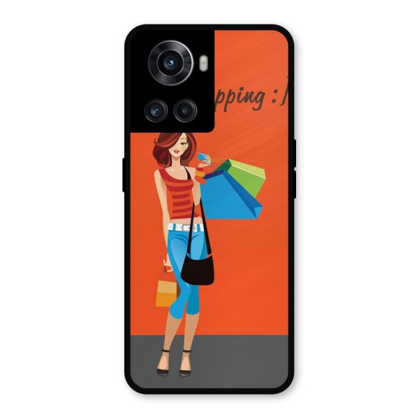 Love Shopping Classy Girl Metal Back Case for OnePlus 10R
