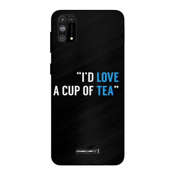 Love Tea Metal Back Case for Galaxy F41