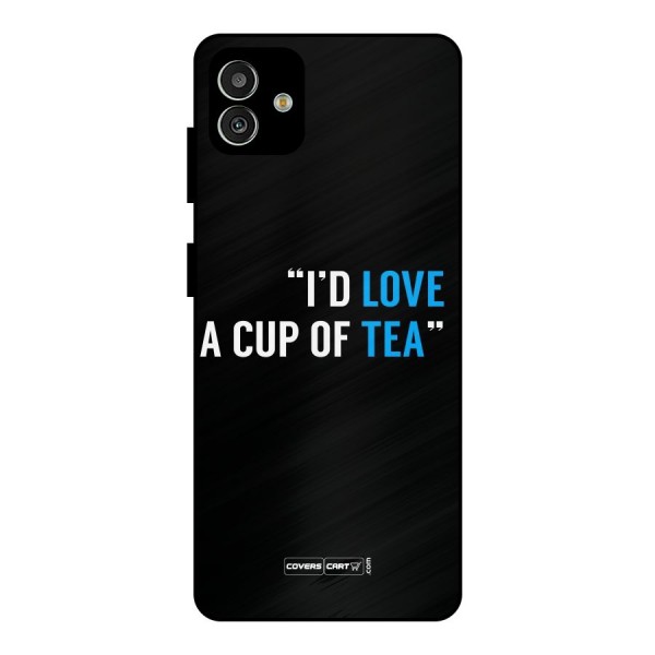 Love Tea Metal Back Case for Galaxy M13 5G