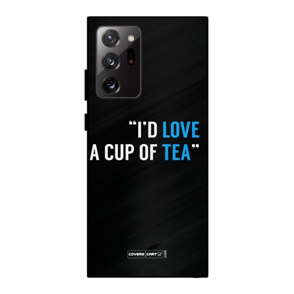 Love Tea Metal Back Case for Galaxy Note 20 Ultra