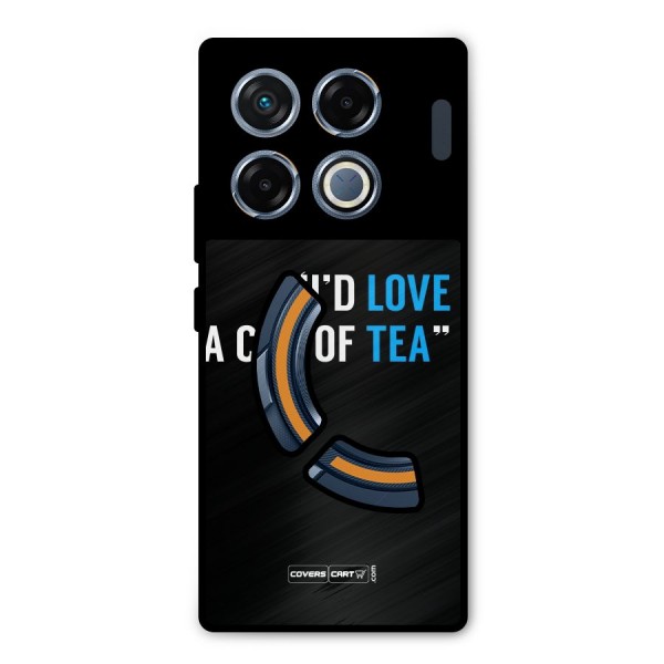 Love Tea Metal Back Case for Infinix GT 20 Pro