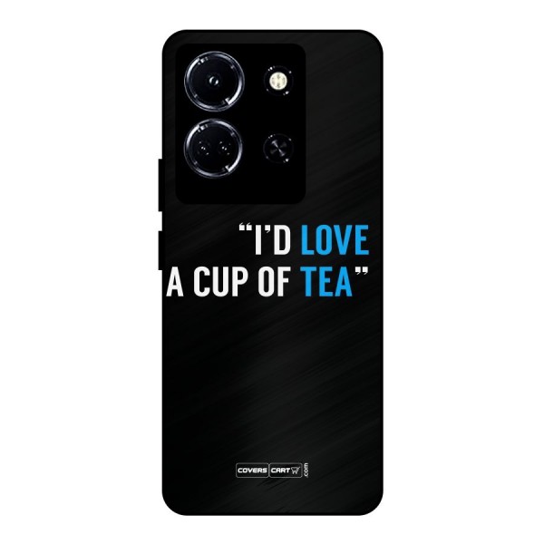 Love Tea Metal Back Case for Infinix Note 30 5G