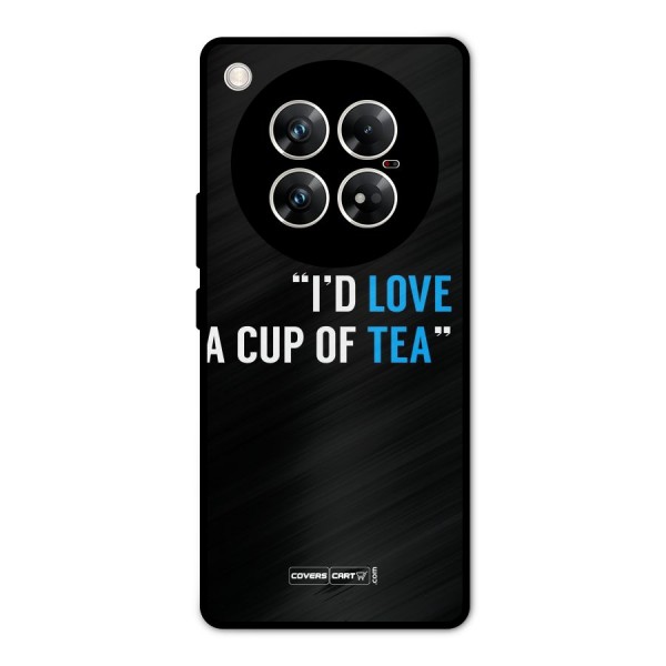 Love Tea Metal Back Case for Infinix Zero 40 5G