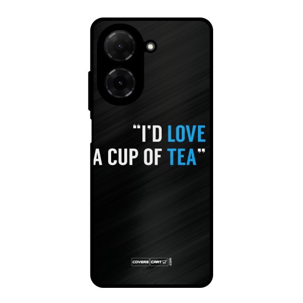 Love Tea Metal Back Case for Poco C71