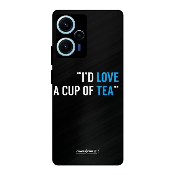 Love Tea Metal Back Case for Poco F5