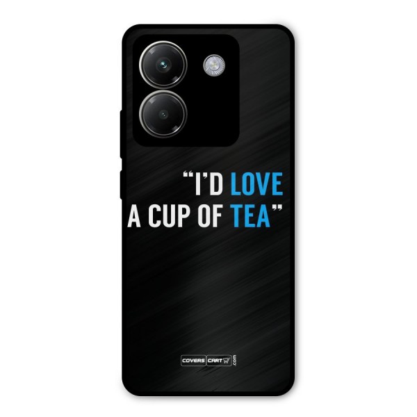 Love Tea Metal Back Case for Poco M7 Pro 5G