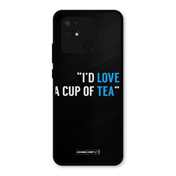 Love Tea Metal Back Case for Redmi 10 Power