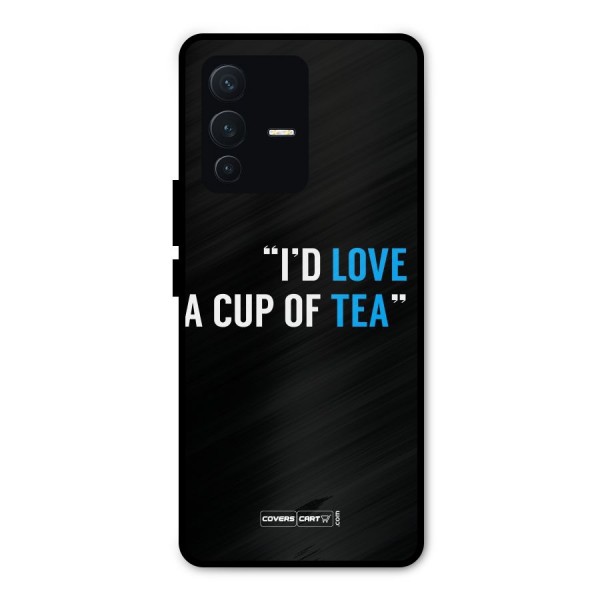 Love Tea Metal Back Case for Vivo V23 Pro