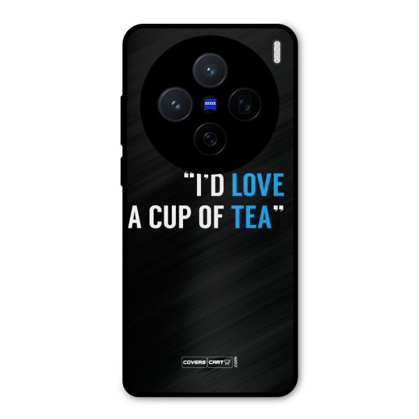 Love Tea Metal Back Case for Vivo X200