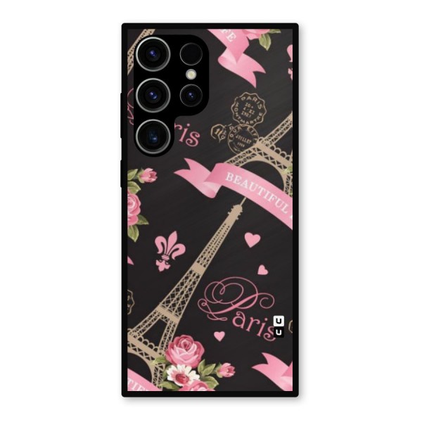 Love Tower Metal Back Case for Galaxy S23 Ultra