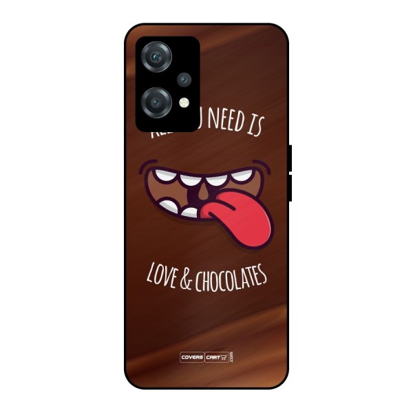 Love and Chocolates Metal Back Case for OnePlus Nord CE 2 Lite 5G