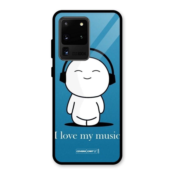 Love for Music Glass Back Case for Galaxy S20 Ultra