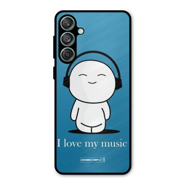Love for Music Metal Back Case for Galaxy M55 5G