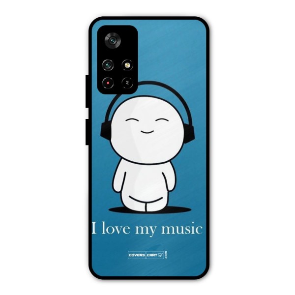 Love for Music Metal Back Case for Poco M4 Pro 5G