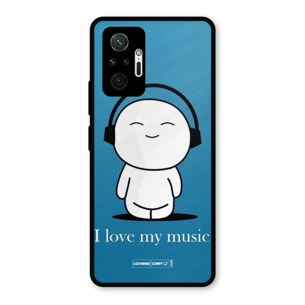 Love for Music Metal Back Case for Redmi Note 10 Pro Max