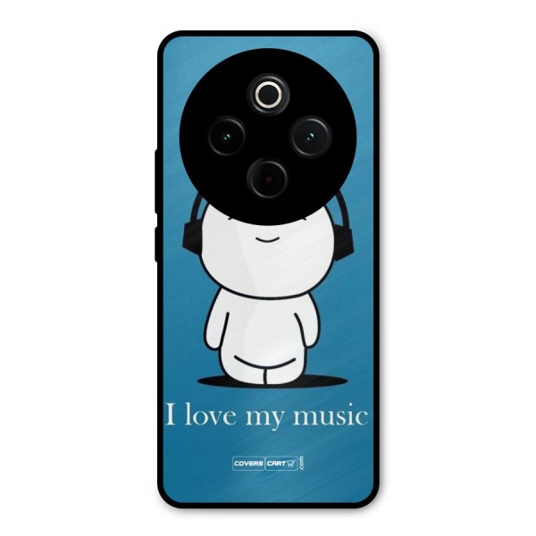 Love for Music Metal Back Case for Vivo T4